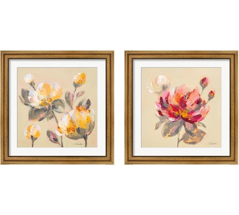 Blooming Peony 2 Piece Framed Art Print Set by Silvia Vassileva