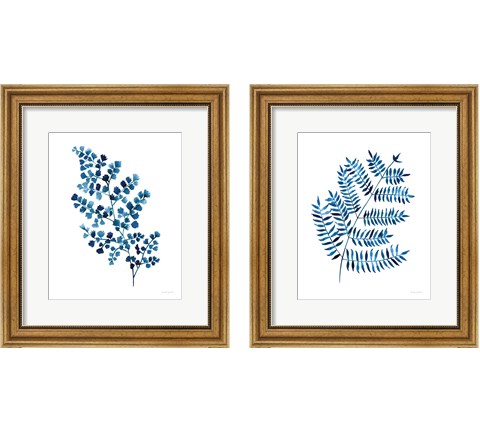Blue Fern 2 Piece Framed Art Print Set by Mercedes Lopez Charro