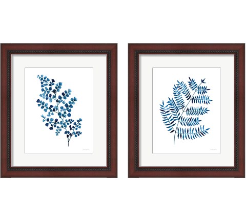 Blue Fern 2 Piece Framed Art Print Set by Mercedes Lopez Charro