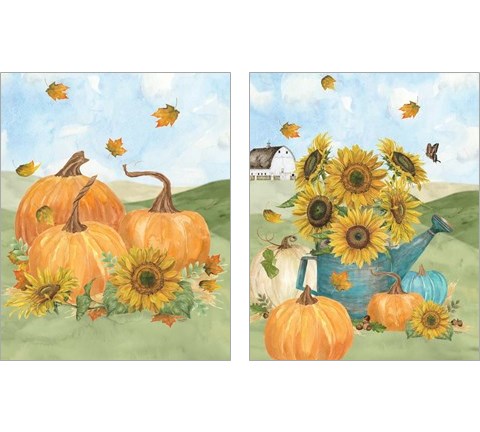 Fall Sunshine 2 Piece Art Print Set by Tara Reed