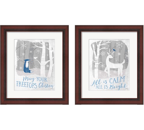 Woodland Wishes 2 Piece Framed Art Print Set by Laura Marshall