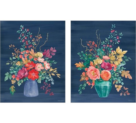 Floral Drama 2 Piece Art Print Set by Beth Grove