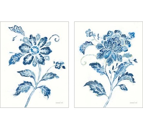Exotic Elegance Floral 2 Piece Art Print Set by Danhui Nai