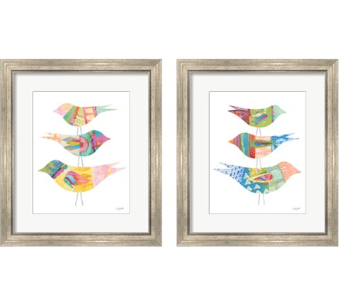 Spring Birds 2 Piece Framed Art Print Set by Courtney Prahl