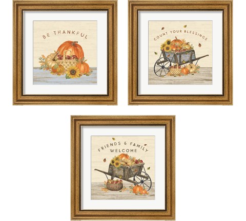 Harvest Season 3 Piece Framed Art Print Set by Tara Reed