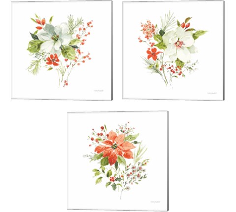 Christmas Forever 3 Piece Canvas Print Set by Lisa Audit