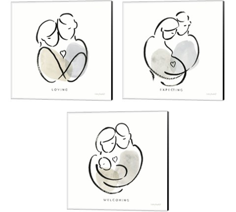 Lines of Life 3 Piece Canvas Print Set by Lisa Audit