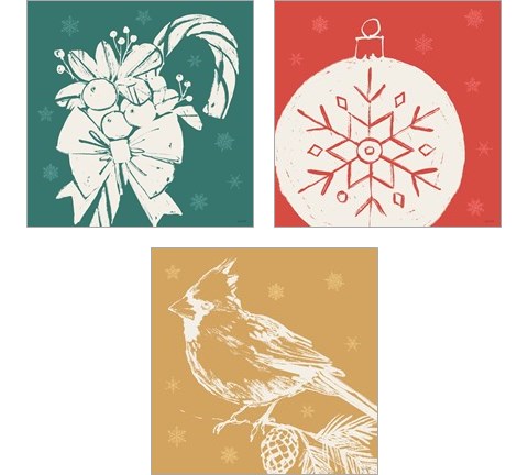 Seasonal Shades 3 Piece Art Print Set by Anne Tavoletti