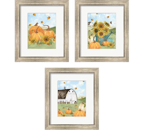 Fall Sunshine 3 Piece Framed Art Print Set by Tara Reed
