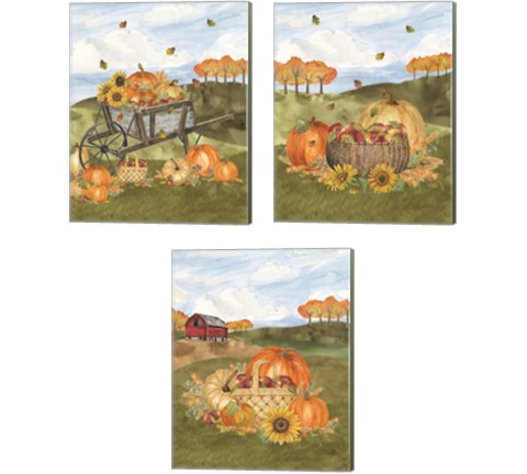 Harvest Season 3 Piece Canvas Print Set by Tara Reed