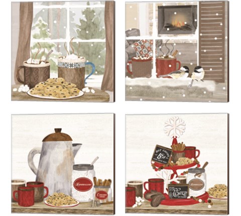 Hot Chocolate Season 4 Piece Canvas Print Set by Tara Reed