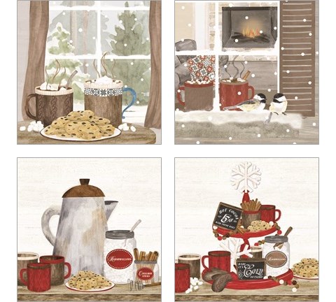 Hot Chocolate Season 4 Piece Art Print Set by Tara Reed