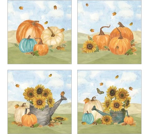Fall Sunshine 4 Piece Art Print Set by Tara Reed