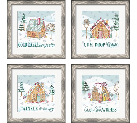 Holiday Trimmings 4 Piece Framed Art Print Set by Anne Tavoletti