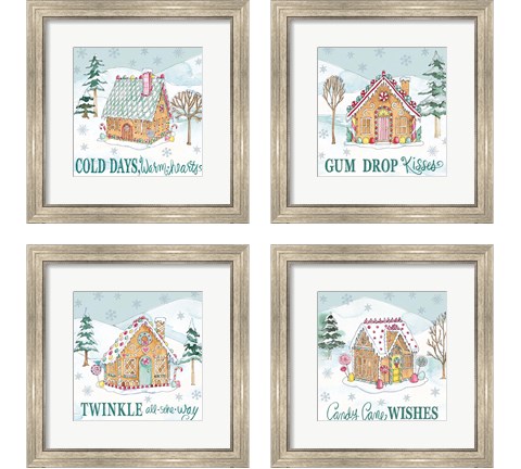Holiday Trimmings 4 Piece Framed Art Print Set by Anne Tavoletti