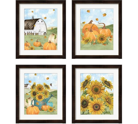 Fall Sunshine 4 Piece Framed Art Print Set by Tara Reed