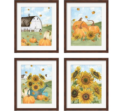 Fall Sunshine 4 Piece Framed Art Print Set by Tara Reed