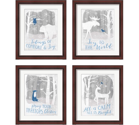 Woodland Wishes 4 Piece Framed Art Print Set by Laura Marshall