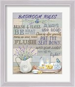 Lavender Bathroom Rules