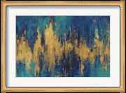 Blue and Gold Abstract Crop