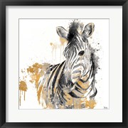 Water Zebra with Gold