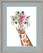 Giraffe With FLoral Crown