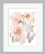 Peach Tranquil Florals I