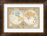 Old World Journey Map Cream