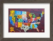 License Plate Map USA IV