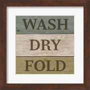 Wash Dry Fold Painted Wood