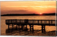 Framed Lake Sunset