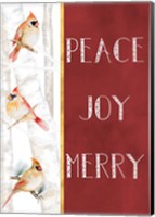 Framed Peace Joy Merry