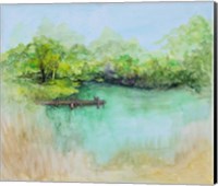 Framed Watercolor River