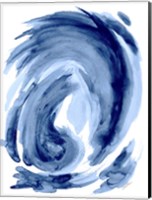 Framed Blue Swirl I