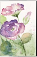 Framed Watercolor Lavender Floral I