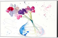 Framed Colorful Flowers in Clear Vase II