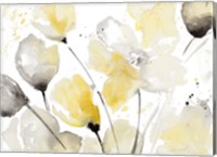 Framed Neutral Abstract Floral II