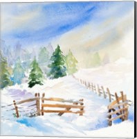 Framed Snowy Serenity I