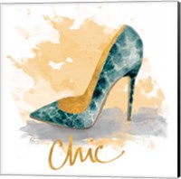 Framed 'Chic Shoes' border=