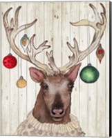 Framed Christmas Reindeer II