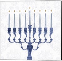 Framed Sophisticated Hanukkah I