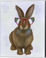 Framed Rabbit and Flower Glasses