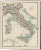 Framed 'Map of Italy' border=