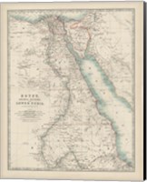 Framed Map of Egypt