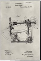 Framed Patent--Sewing Machine