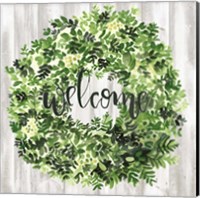 Framed Welcome Wreath II