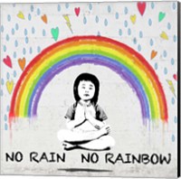 Framed No Rain No Rainbow (detail)