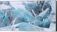 Framed Svinafellsjoekull Glacier In Vatnajokull During Winter Glacier Front And Icefall