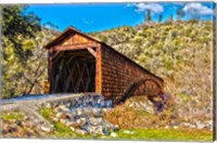 Framed Bridgeport Covered Bridge Penn Valley, California