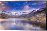 Framed South Lake Near The Sierra Nevada Mountains